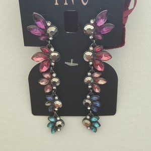 HEMATITE MULTI STONE DANGLE EARRINGS